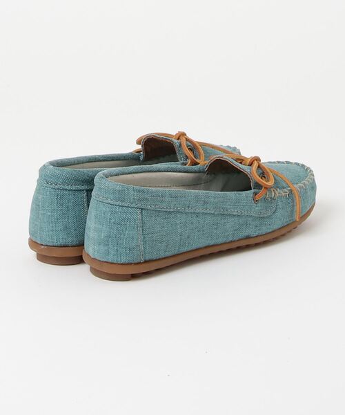 Minnetonka（ミネトンカ）の「■MINNETONKA■モカシン キャンバス モック CANVAS MOC（モカシン/デッキシューズ・レディース・ライトブルー・US5/US5.5）」の3枚目の写真