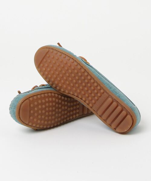 Minnetonka（ミネトンカ）の「■MINNETONKA■モカシン キャンバス モック CANVAS MOC（モカシン/デッキシューズ・レディース・ライトブルー・US5/US5.5）」の2枚目の写真