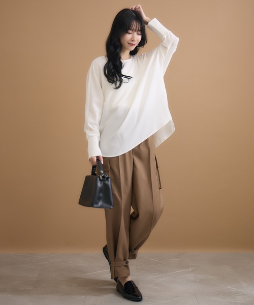 【セール】【KATHARINE ROSS】梨地ドルマンプルオーバー(Tシャツ/カットソー)|KATHARINE ROSS(キャサリンロス) 【セール】【KATHARINE ROSS】梨地ドルマンプルオーバー(Tシャツ/カットソー)|KATHARINE ROSS(キャサリンロス)