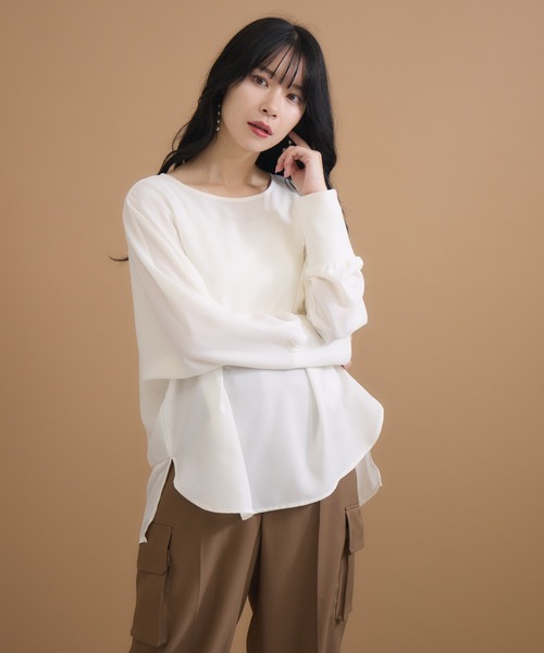 【セール】【KATHARINE ROSS】梨地ドルマンプルオーバー(Tシャツ/カットソー)|KATHARINE ROSS(キャサリンロス) 【セール】【KATHARINE ROSS】梨地ドルマンプルオーバー(Tシャツ/カットソー)|KATHARINE ROSS(キャサリンロス)