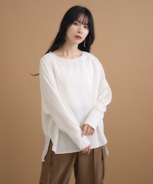 【セール】【KATHARINE ROSS】梨地ドルマンプルオーバー(Tシャツ/カットソー)|KATHARINE ROSS(キャサリンロス) 【セール】【KATHARINE ROSS】梨地ドルマンプルオーバー(Tシャツ/カットソー)|KATHARINE ROSS(キャサリンロス)