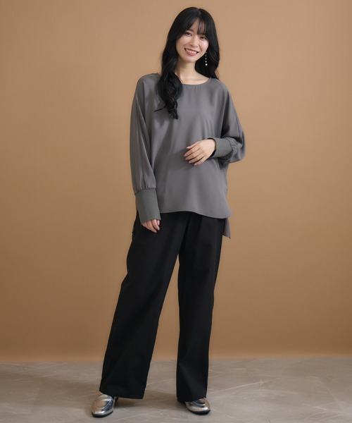 【セール】【KATHARINE ROSS】梨地ドルマンプルオーバー(Tシャツ/カットソー)|KATHARINE ROSS(キャサリンロス) 【セール】【KATHARINE ROSS】梨地ドルマンプルオーバー(Tシャツ/カットソー)|KATHARINE ROSS(キャサリンロス)