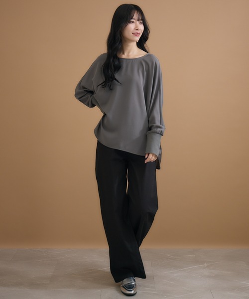 【セール】【KATHARINE ROSS】梨地ドルマンプルオーバー(Tシャツ/カットソー)|KATHARINE ROSS(キャサリンロス) 【セール】【KATHARINE ROSS】梨地ドルマンプルオーバー(Tシャツ/カットソー)|KATHARINE ROSS(キャサリンロス)