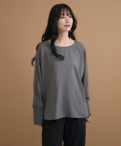 【セール】【KATHARINE ROSS】梨地ドルマンプルオーバー(Tシャツ/カットソー)|KATHARINE ROSS(キャサリンロス) 【セール】【KATHARINE ROSS】梨地ドルマンプルオーバー(Tシャツ/カットソー)|KATHARINE ROSS(キャサリンロス)
