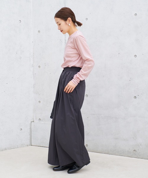 IENA(イエナ)の「《WEB限定/追加》フロッキーチュール ロングスリーブプルオーバー(Tシャツ/カットソー・レディース・ピンク/グレー・FREE)」の20枚目の写真