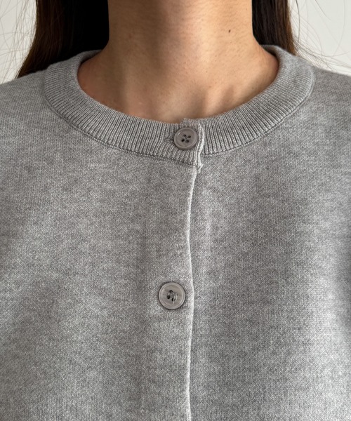 CANAL JEAN（キャナルジーン）の「El mar　スムース編ソフトニットカーディガン（カーディガン/ボレロ・レディース・ブラック/ライトグレー/チャコールグレー/レッド・ONE SIZE）」の14枚目の写真