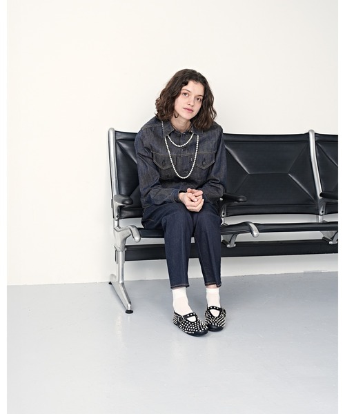 Emma Francis（エマフランシス）の「スタッズ メリージェーン（パンプス・レディース・ブラック/アイボリー・22.5cm/23.5cm/24.5cm/23.0cm/24.0cm/25.0cm/22.0cm）」の21枚目の写真