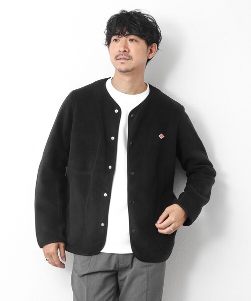 ダントン フリースジャケット　カラーレスジャケット DANTON（ダントン）の「DANTON/ダントン フリースカラーレスジャケット