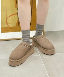 ORiental TRaffic | 2024秋冬新作 厚底ムートンスリッポンシューズ 41320(ブーツ)