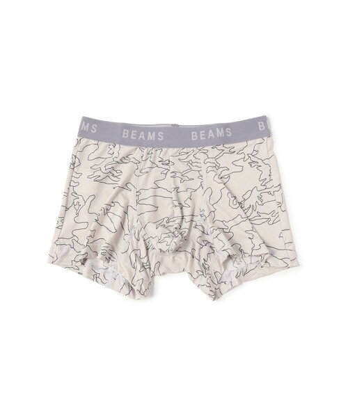 BEAMS(ビームス)の「2トーン カモ ボクサーパンツ(ボクサーパンツ・メンズ・ブラック/ライトグレー・LARGE/MEDIUM)」の1枚目の写真