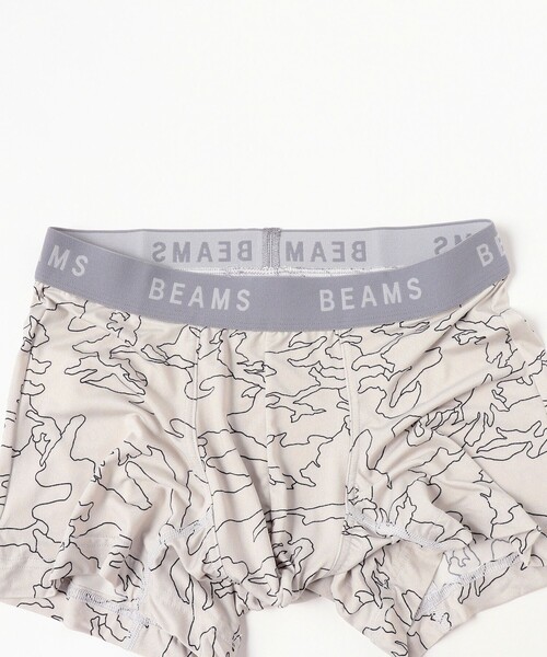 BEAMS(ビームス)の「2トーン カモ ボクサーパンツ(ボクサーパンツ・メンズ・ブラック/ライトグレー・LARGE/MEDIUM)」の3枚目の写真
