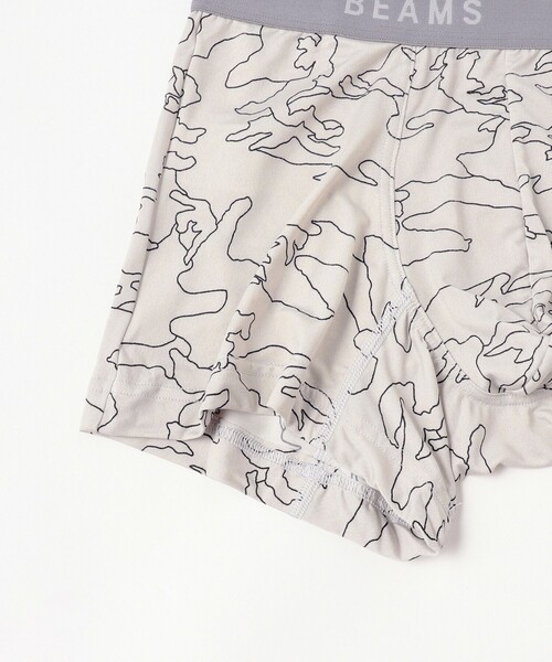 BEAMS(ビームス)の「2トーン カモ ボクサーパンツ(ボクサーパンツ・メンズ・ブラック/ライトグレー・LARGE/MEDIUM)」の4枚目の写真