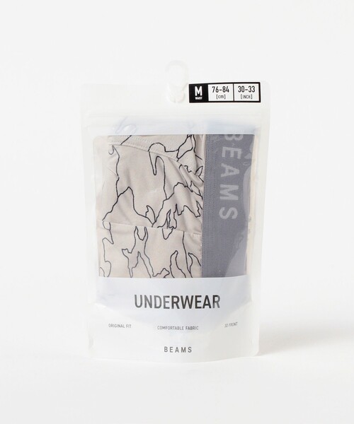 BEAMS(ビームス)の「2トーン カモ ボクサーパンツ(ボクサーパンツ・メンズ・ブラック/ライトグレー・LARGE/MEDIUM)」の6枚目の写真