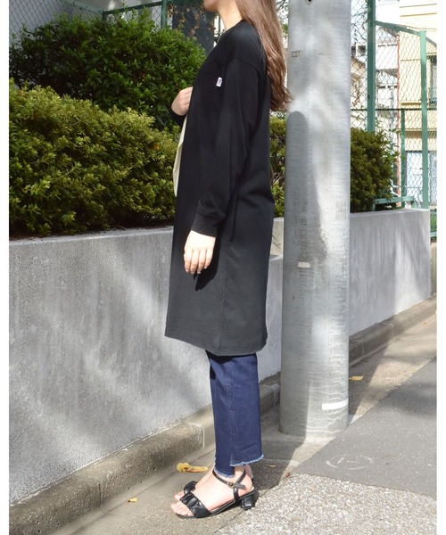 spiritoso（スピリトーゾ）の「【spiritoso】USAコットン ロンTワンピース(CP)（ワンピース・レディース・ブラック/カーキ/ホワイト/パープル/ブルー系その他/ベージュ・FREE）」の21枚目の写真