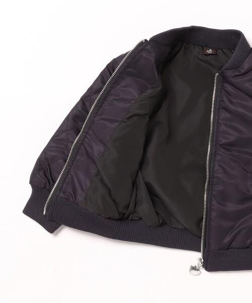 AIMABLE(エマーブル)の「ポケットリボンブルゾン(ブルゾン・キッズ・ブラック/ベージュ・100/110/120/130/140)」の10枚目の写真