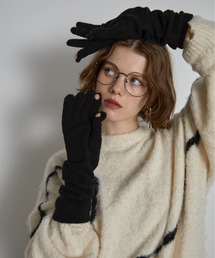 THE YOn（ザヨン）の「ウールMIXホールタッチロングニットグローブ（手袋）」