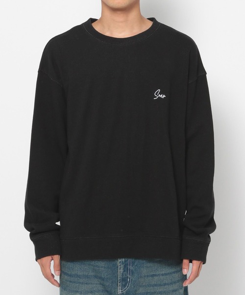 LAKOLE（ラコレ）の「ウォッシュドスウェットプルオーバー / 147332（スウェット・メンズ・チャコール/ネイビー/ブラック/ライトブルー・MEDIUM/X-LARGE/LARGE）」の5枚目の写真