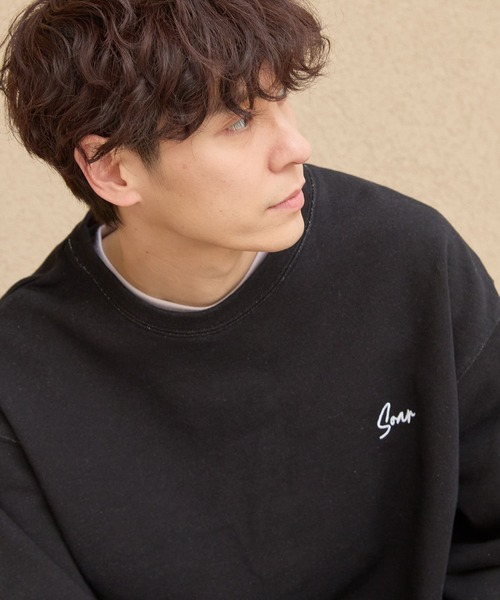 LAKOLE（ラコレ）の「ウォッシュドスウェットプルオーバー / 147332（スウェット・メンズ・チャコール/ネイビー/ブラック/ライトブルー・MEDIUM/X-LARGE/LARGE）」の18枚目の写真