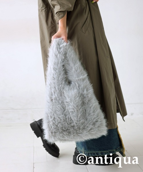 antiqua（アンティカ）の「ファートートバッグ（トートバッグ・レディース・ブラック/グレー・ONESIZE）」の13枚目の写真