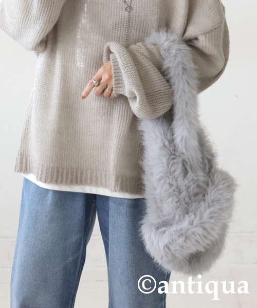 antiqua（アンティカ）の「ファートートバッグ（トートバッグ・レディース・ブラック/グレー・ONESIZE）」の16枚目の写真