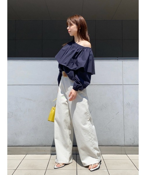 Mila Owen（ミラオーウェン）の「ルーズフィットバギーデニムパンツ（デニムパンツ・レディース・ブルー/アイボリー/ブラック・0/1）」の20枚目の写真