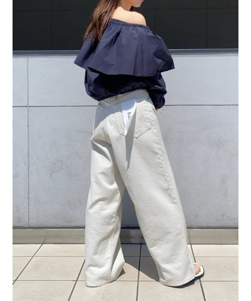 Mila Owen（ミラオーウェン）の「ルーズフィットバギーデニムパンツ（デニムパンツ・レディース・ブルー/アイボリー/ブラック・0/1）」の21枚目の写真
