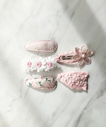 frangipani（フランジュパニ）の「フラワー＆コットンヘアピンセット（KIDS）（ヘアピン・キッズ）」