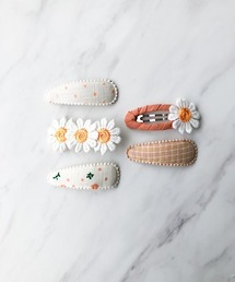 frangipani（フランジュパニ）の「フラワー＆コットンヘアピンセット（KIDS）（ヘアピン）」