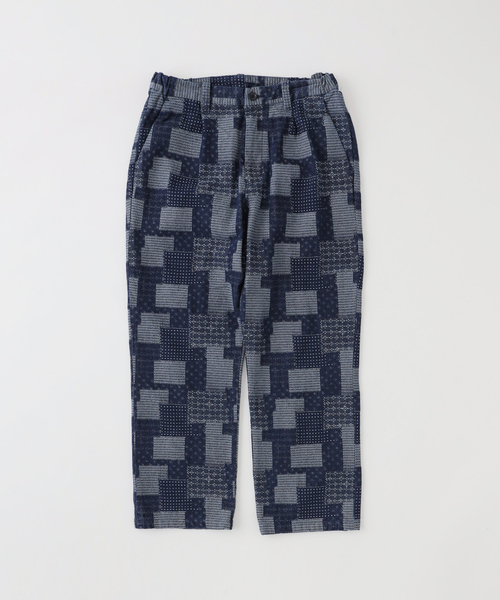 【セール】INDIGO ジャガードイージーパンツ（スラックス）｜B.C STOCK（ベーセーストック）