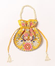 チャイハネ | 【チャイハネ】ホークミニ巾着バッグ(ハンドバッグ)