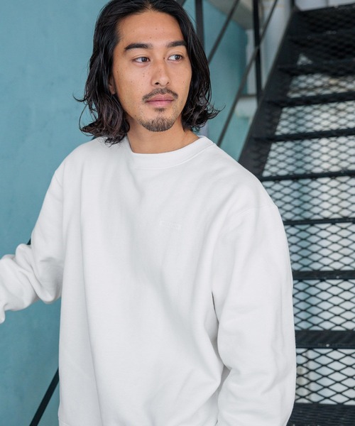 HEREIAM（ヘレイアム）の「【HEREIAM MEN】COSMO裏起毛クルーネック（スウェット・メンズ・ブラック/ラベンダー/オフホワイト・LARGE/MEDIUM）」の9枚目の写真