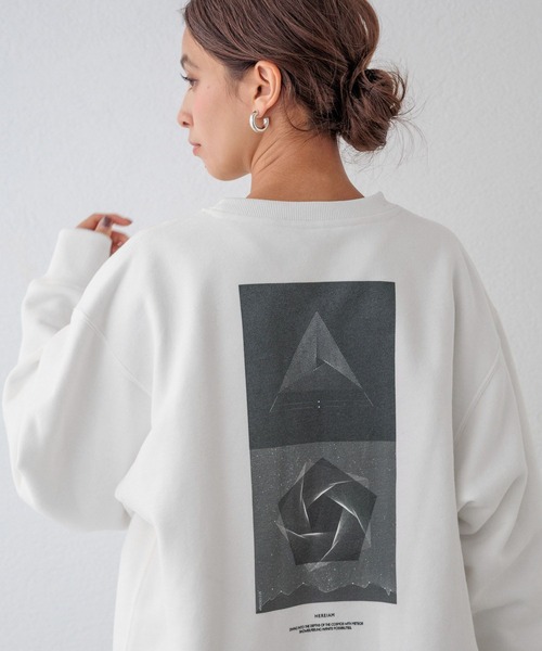 HEREIAM（ヘレイアム）の「【HEREIAM MEN】COSMO裏起毛クルーネック（スウェット・メンズ・ブラック/ラベンダー/オフホワイト・LARGE/MEDIUM）」の15枚目の写真