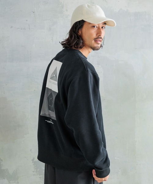 HEREIAM（ヘレイアム）の「【HEREIAM MEN】COSMO裏起毛クルーネック（スウェット・メンズ・ブラック/ラベンダー/オフホワイト・LARGE/MEDIUM）」の19枚目の写真