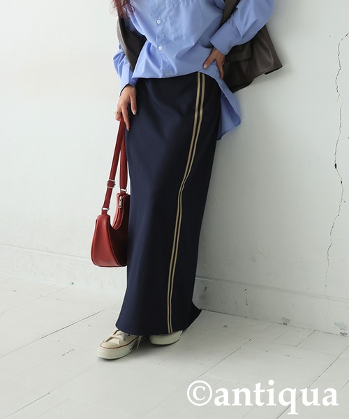 antiqua(アンティカ)の「ラインスカート(スカート・レディース・グレー/ブラック/ネイビー・ONESIZE)」の13枚目の写真