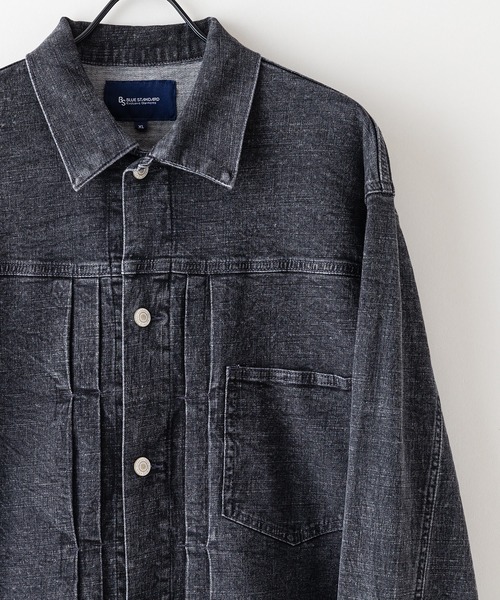 【BLUE STANDARD/ブルースタンダード】ストレッチ 軽量 スラブデニム Gジャン デニムジャケット（デニムジャケット）｜Blue Standard （ブルースタンダード） 6,589円