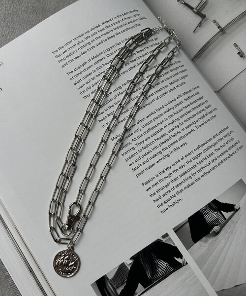 DouDou(ドゥドゥ)の「2WAYコインネックレス(ネックレス・レディース・シルバー/ゴールド・FREE)」の5枚目の写真