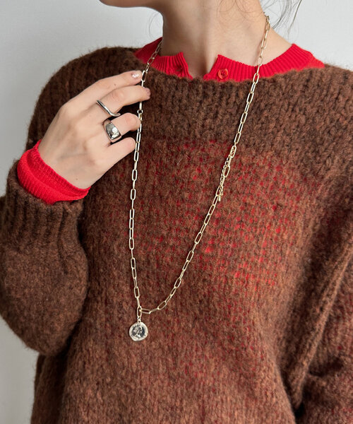 DouDou(ドゥドゥ)の「2WAYコインネックレス(ネックレス・レディース・シルバー/ゴールド・FREE)」の9枚目の写真