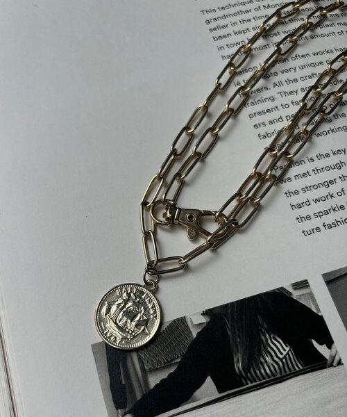 DouDou(ドゥドゥ)の「2WAYコインネックレス(ネックレス・レディース・シルバー/ゴールド・FREE)」の11枚目の写真