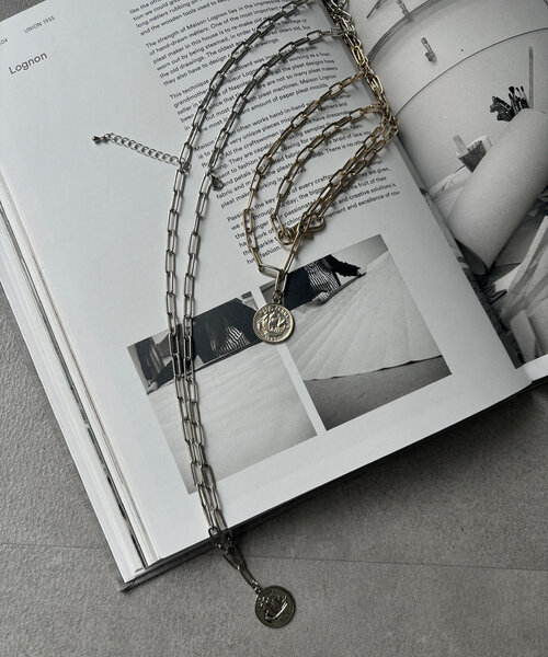 DouDou(ドゥドゥ)の「2WAYコインネックレス(ネックレス・レディース・シルバー/ゴールド・FREE)」の13枚目の写真