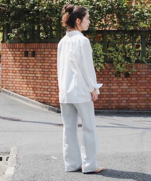 B:MING by BEAMS（ビーミングバイビームス）の「オックスオーバー シャツ（S～M）（シャツ/ブラウス・レディース・オフホワイト/ピンク/イエロー系その他4・SMALL/MEDIUM）」の5枚目の写真