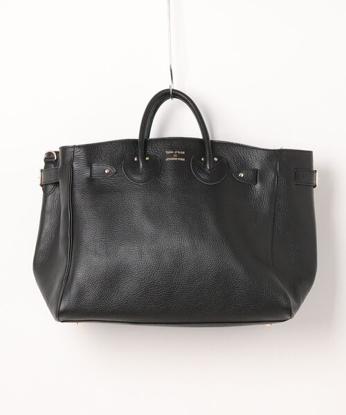 YOUNG&OLSEN The DRYGOODS STORE(ヤングアンドオルセン)の「【YOUNG&OLSEN】EMBOSSED LEATHER BELTED TOTE M(トートバッグ・レディース・ブラック/ブラウン/ベージュ・FREE)」の2枚目の写真