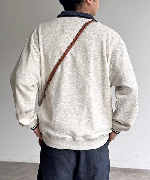 U.S. POLO ASSN.(ユーエスポロアッスン)の「裏毛襟ハーフジッププルオーバー(Tシャツ/カットソー・メンズ・アイボリー/ブラック/ネイビー/グレー・MEDIUM/LARGE)」の8枚目の写真