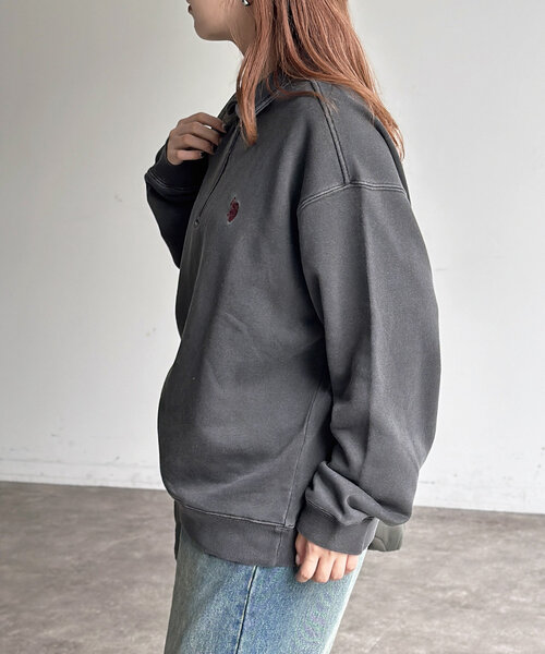 U.S. POLO ASSN.(ユーエスポロアッスン)の「裏毛襟ハーフジッププルオーバー(Tシャツ/カットソー・メンズ・アイボリー/ブラック/ネイビー/グレー・MEDIUM/LARGE)」の15枚目の写真