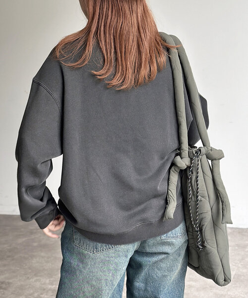 U.S. POLO ASSN.(ユーエスポロアッスン)の「裏毛襟ハーフジッププルオーバー(Tシャツ/カットソー・メンズ・アイボリー/ブラック/ネイビー/グレー・MEDIUM/LARGE)」の16枚目の写真