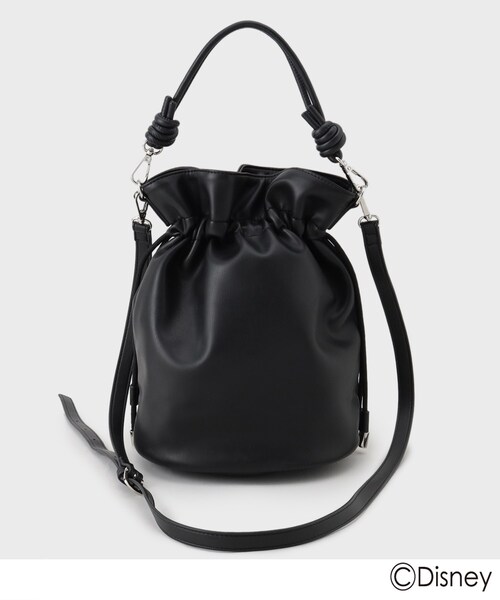 tk.TAKEO KIKUCHI(ティーケータケオキクチ)の「ディズニーカプセルコレクション『ファンタジア』巾着バッグ(ハンドバッグ・メンズ・ブラック・00)」の9枚目の写真
