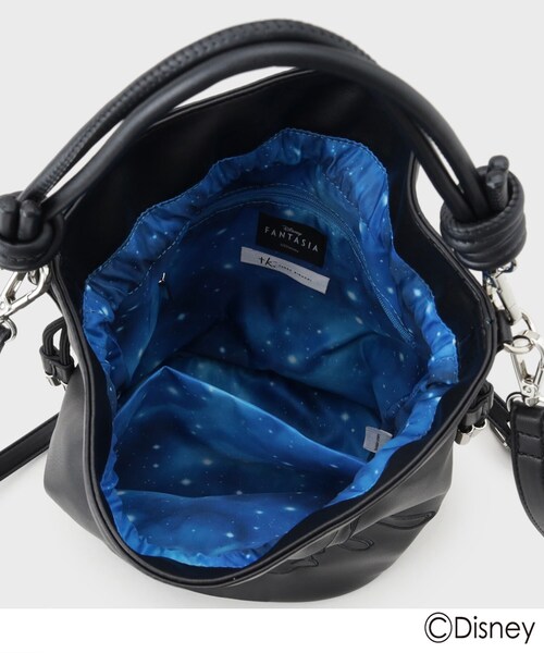tk.TAKEO KIKUCHI(ティーケータケオキクチ)の「ディズニーカプセルコレクション『ファンタジア』巾着バッグ(ハンドバッグ・メンズ・ブラック・00)」の11枚目の写真