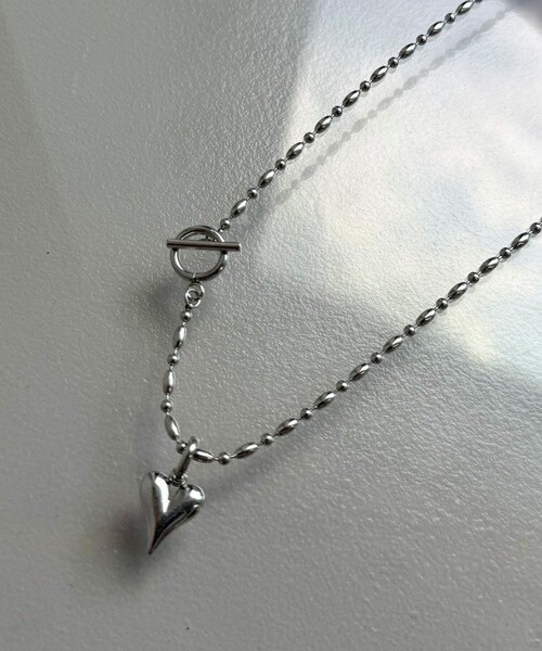 fredy emue(フレディエミュ)の「ステンレスハートトップネックレス(ネックレス・レディース・ゴールド/シルバー・FREE)」の9枚目の写真