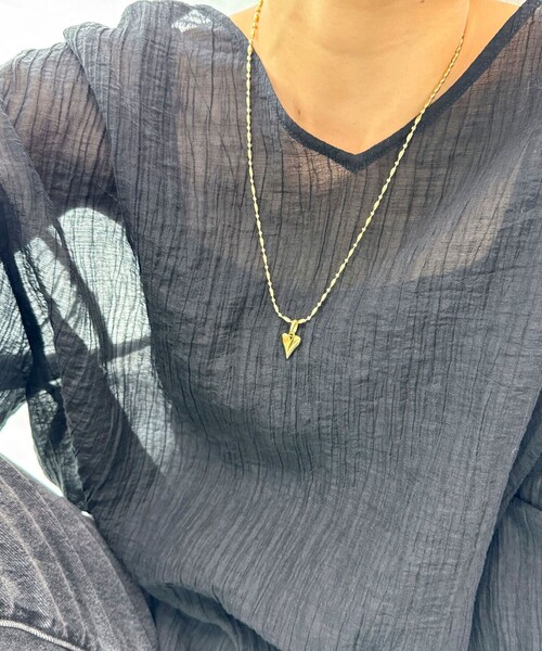 fredy emue(フレディエミュ)の「ステンレスハートトップネックレス(ネックレス・レディース・ゴールド/シルバー・FREE)」の10枚目の写真