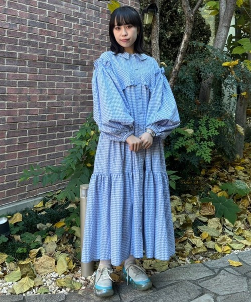 Candy Stripper（キャンディストリッパー）の「BUSTIER TIERED ドレス（ワンピース・レディース・ブラック/ホワイト×ブラック/ホワイト×ブルー・FREE）」の15枚目の写真