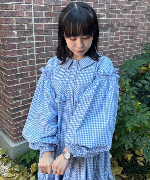 Candy Stripper（キャンディストリッパー）の「BUSTIER TIERED ドレス（ワンピース・レディース・ブラック/ホワイト×ブラック/ホワイト×ブルー・FREE）」の20枚目の写真